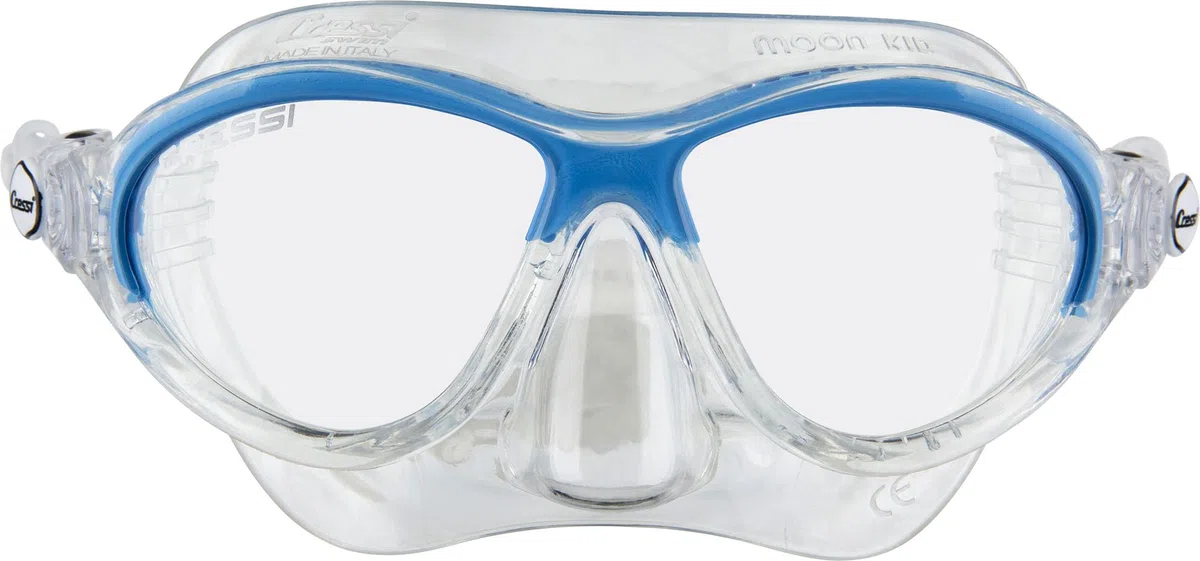 CRESSI depuis 1946 - Moon Kid Premium Junior Mask masque de natation et snorkeling pour enfants de 5 à 10 ans avec anti fog anti rayure protection UV large vision pour piscine mer et vacances