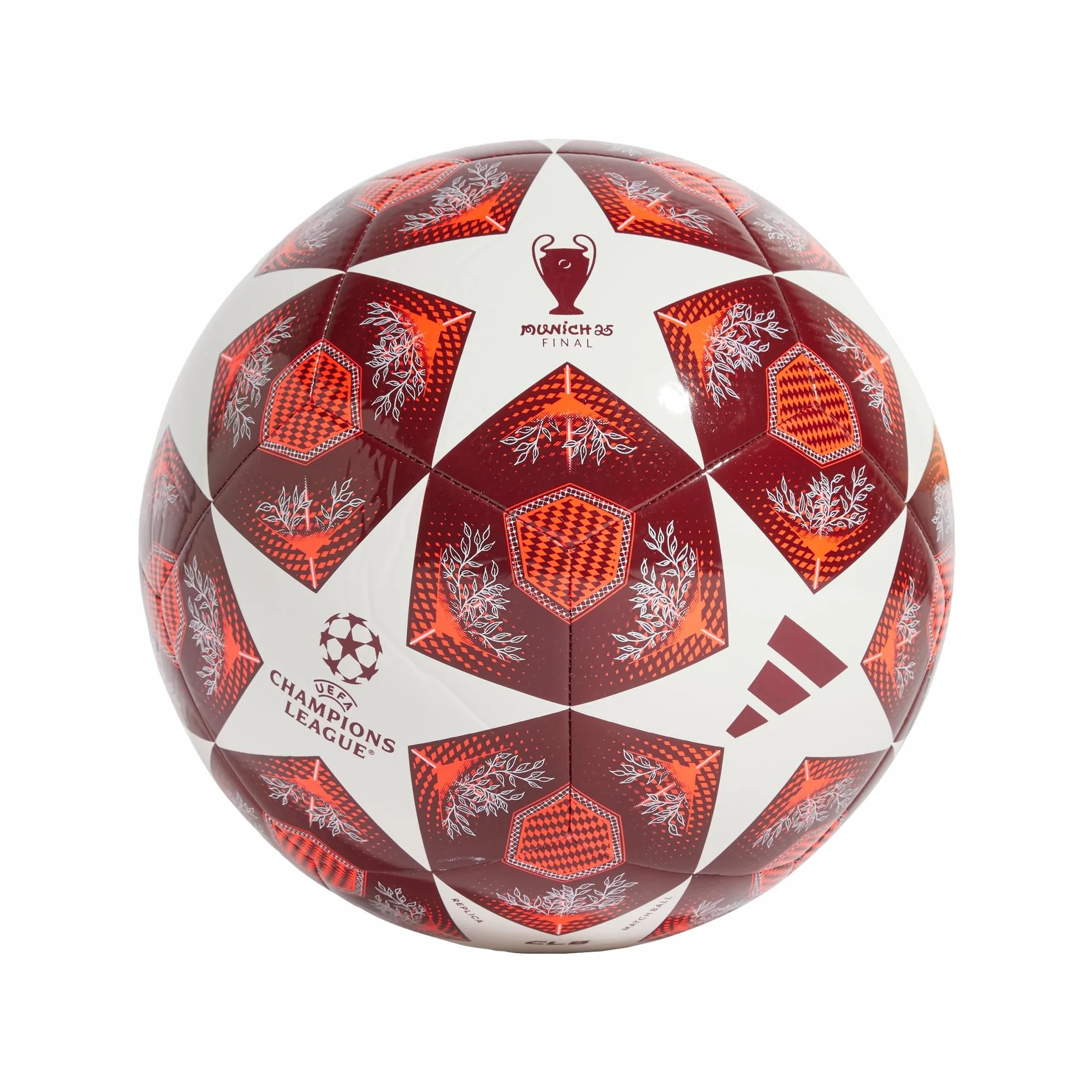 adidas UEFA Champions League Club JH1284 Ballon de Football, Unisexe, Rouge, 3 EU