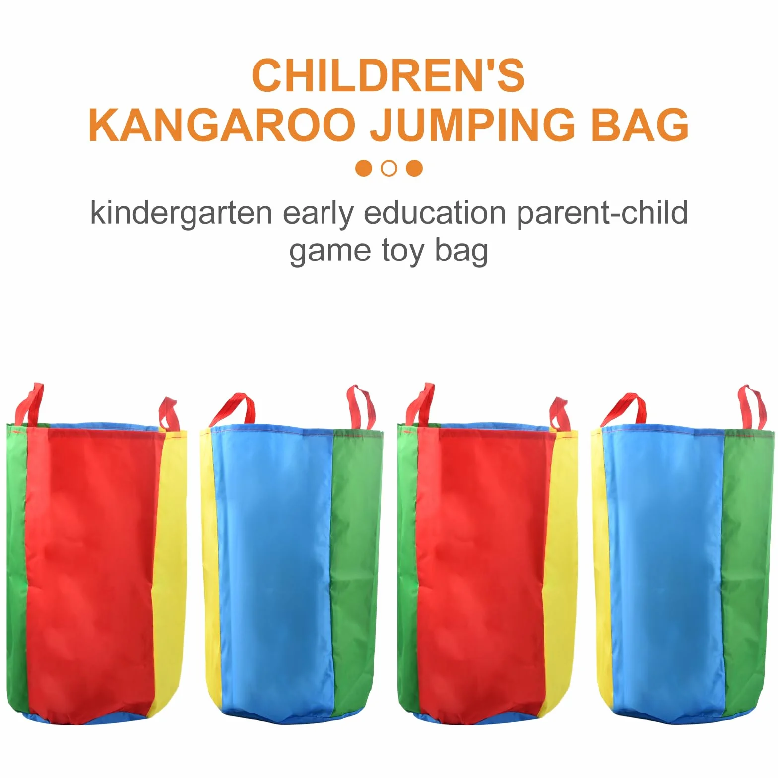 4 Pièces Sac à Pommes de Terre pour Adultes et Enfants, Sacs de Saut Colorés à Double Couche, Course de Sac pour Activités Familiales Anniversaire Fête Pique-Nique, 50x70cm