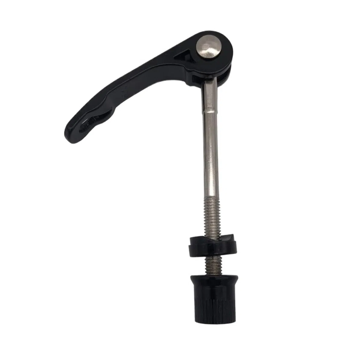 Collier de serrage de selle de vélo, 1 pièce, écrou à dégagement rapide M6 35/40/50/55/60/65/70/75/85 mm, tige de serrage de tige de selle de vélo, outils de cyclisme (M6 x 75 mm, noir)(M6x50mm Black
