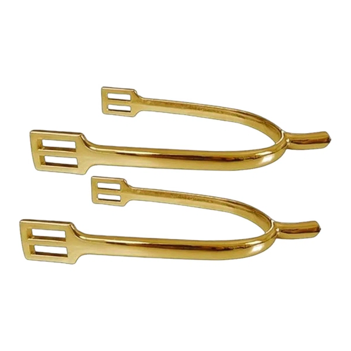 perfk Lot de 2 éperons pour Cheval, Accessoires d'équitation, équipement Professionnel en Alliage de Zinc, éperons décoratifs pour Bottes de Cowboy, Or