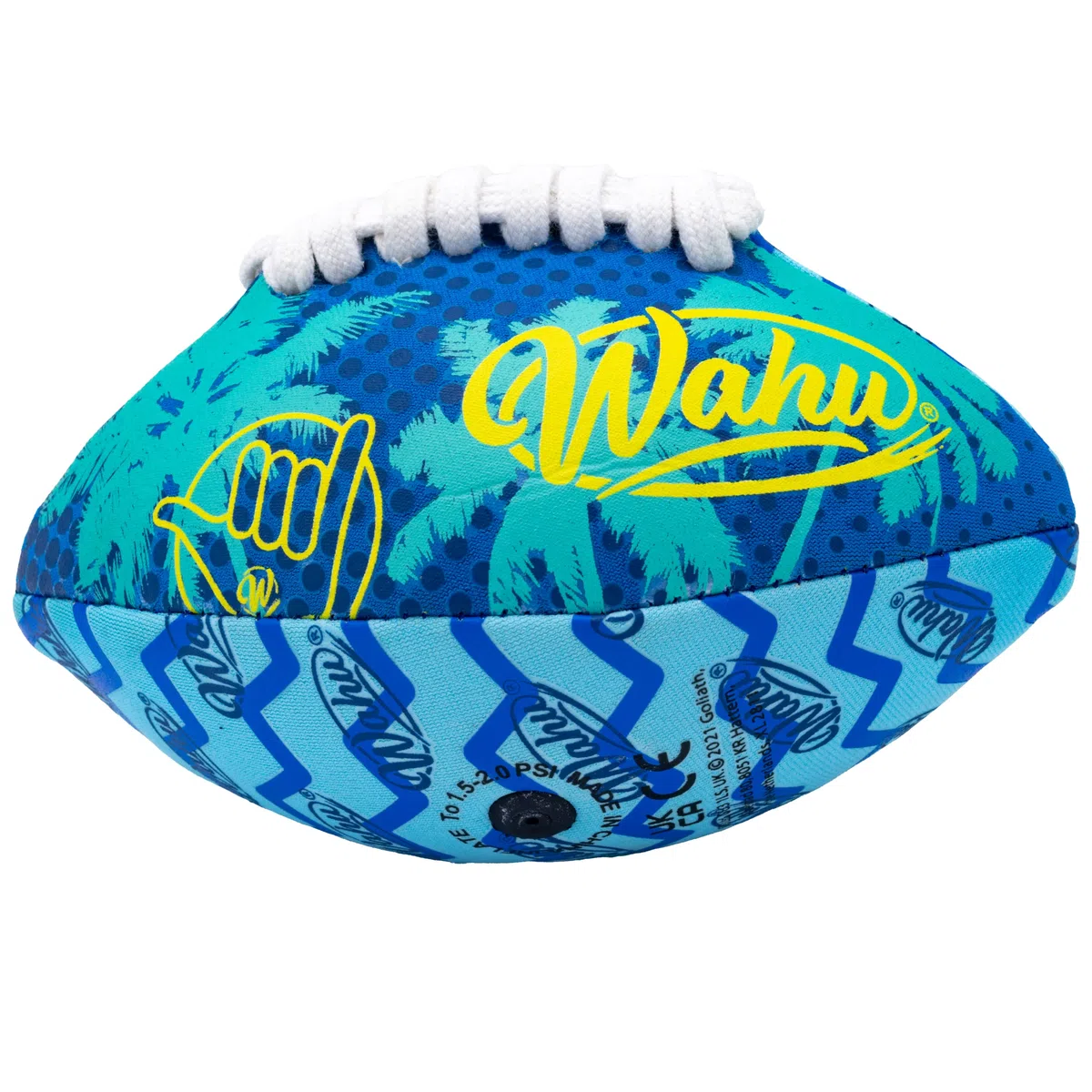 WAHU Ballon de Football américain Mini (16,5 cm) | Ballon de Football américain 100% étanche avec de Vrais Lacets | Idéal pour Le Jardin ou la Plage | À partir de 5 Ans