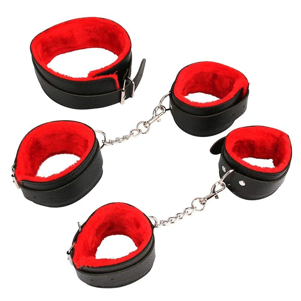 Roiz Ensemble d'accessoires pour équipement de Fitness Red Couple, 10 pièces