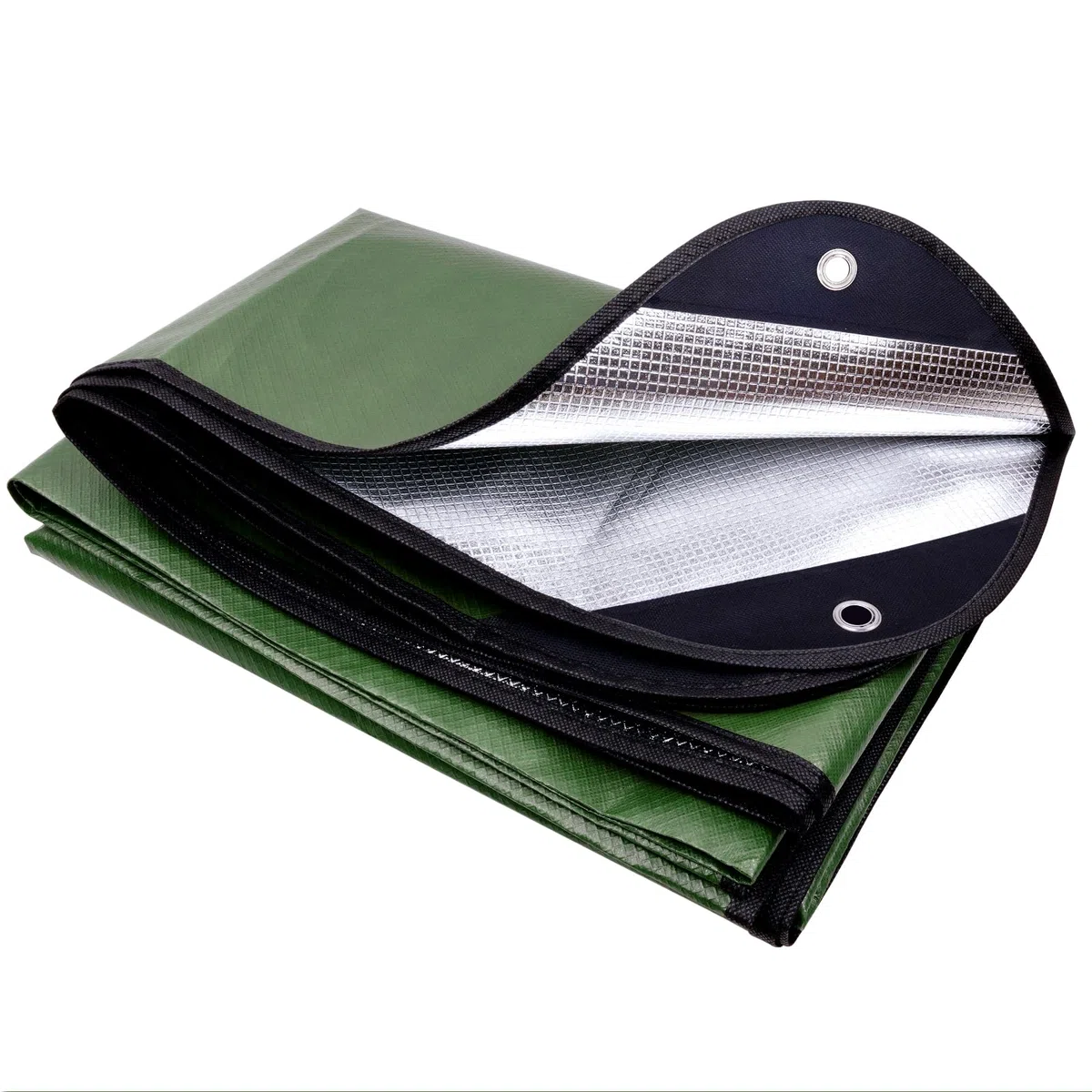 E EASTSTORM Couverture de Survie Reutilisable Lourde, 150 * 210cm Survival Blanket Exterieur, Imperméable et Coupe-Vent, Convient pour Les Urgences en Plein Air, Le Camping et Les Tente