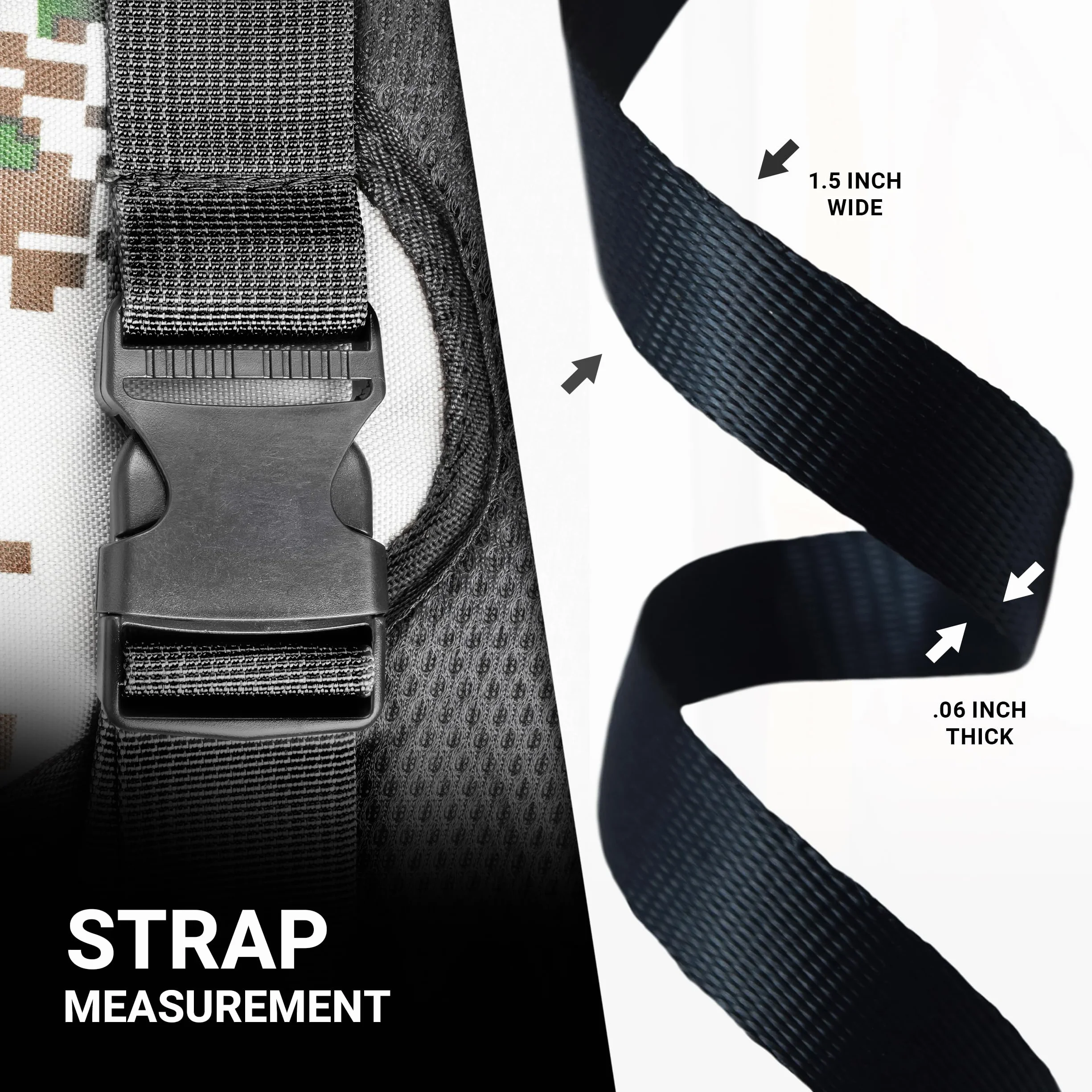 Strapworks Sangle légère en polypropylène – Sangle en polyéthylène pour réparation d'équipements de Bricolage en Plein air, Colliers pour Animaux de Compagnie, travaux manuels – 3,8 cm x 9,2 cm, ou