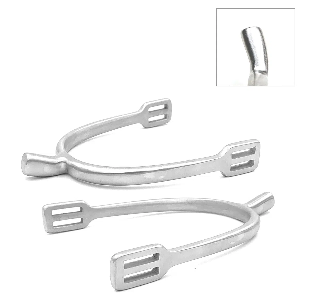 Éperons d'équitation en acier inoxydable de qualité supérieure, durable, inoxydable (femme 20 mm, Prince of Galles).
