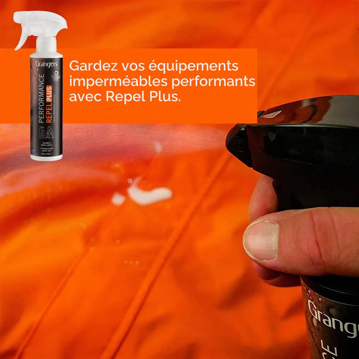 Grangers Performance Repel Plus | 500ml | Powerful Spray-on waterproofer for Outdoor Clothing