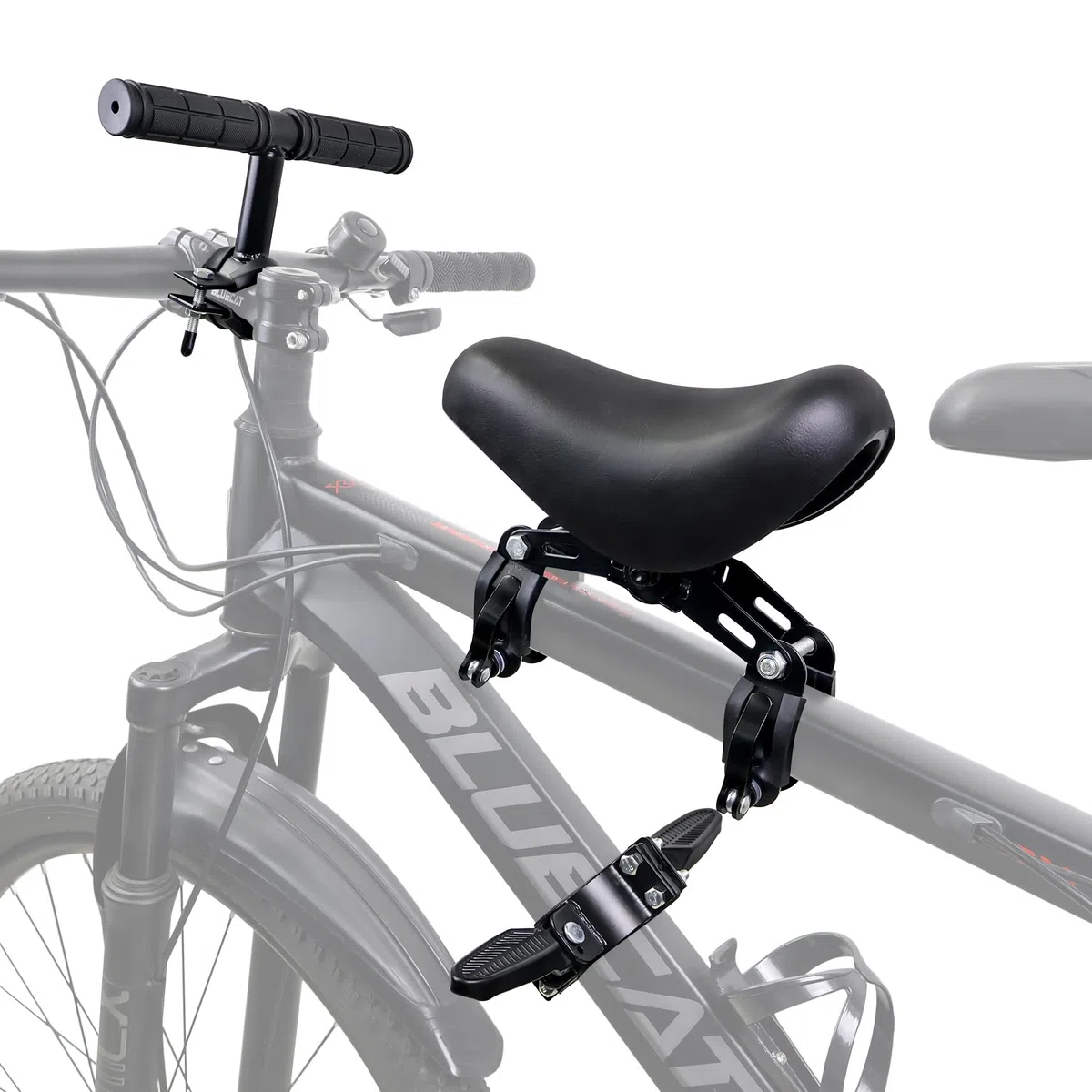 Sièges De Vélo Montés à l'avant pour Enfants, La Selle Velo Enfant Est Compatible avec Les VTT Le Siège Les Cales Pieds Les Petites Pédales pour Enfants