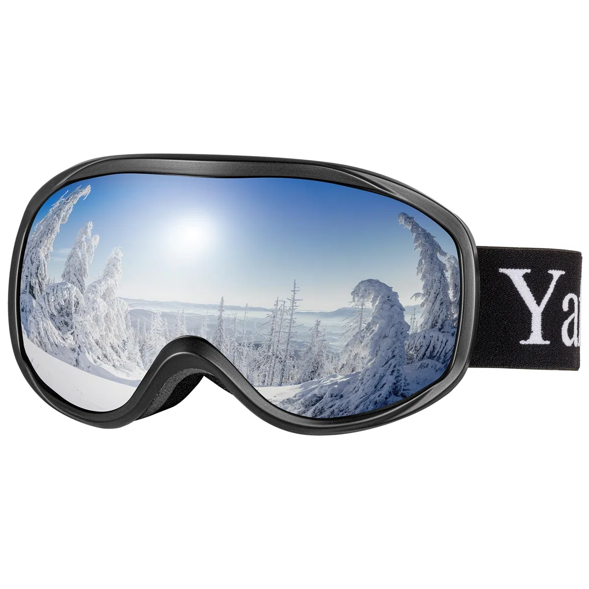 Yafaca Lunettes de Ski Anti-Buée Masque Protection UV400 Snowboard Compatible avec Casque OTG Sphérique Hommes Femme
