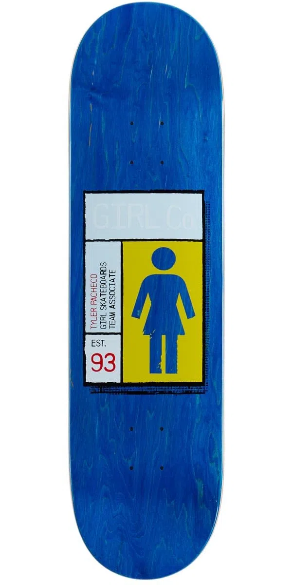Girl Gridbox Pacheco Planche de skateboard 21,3 cm