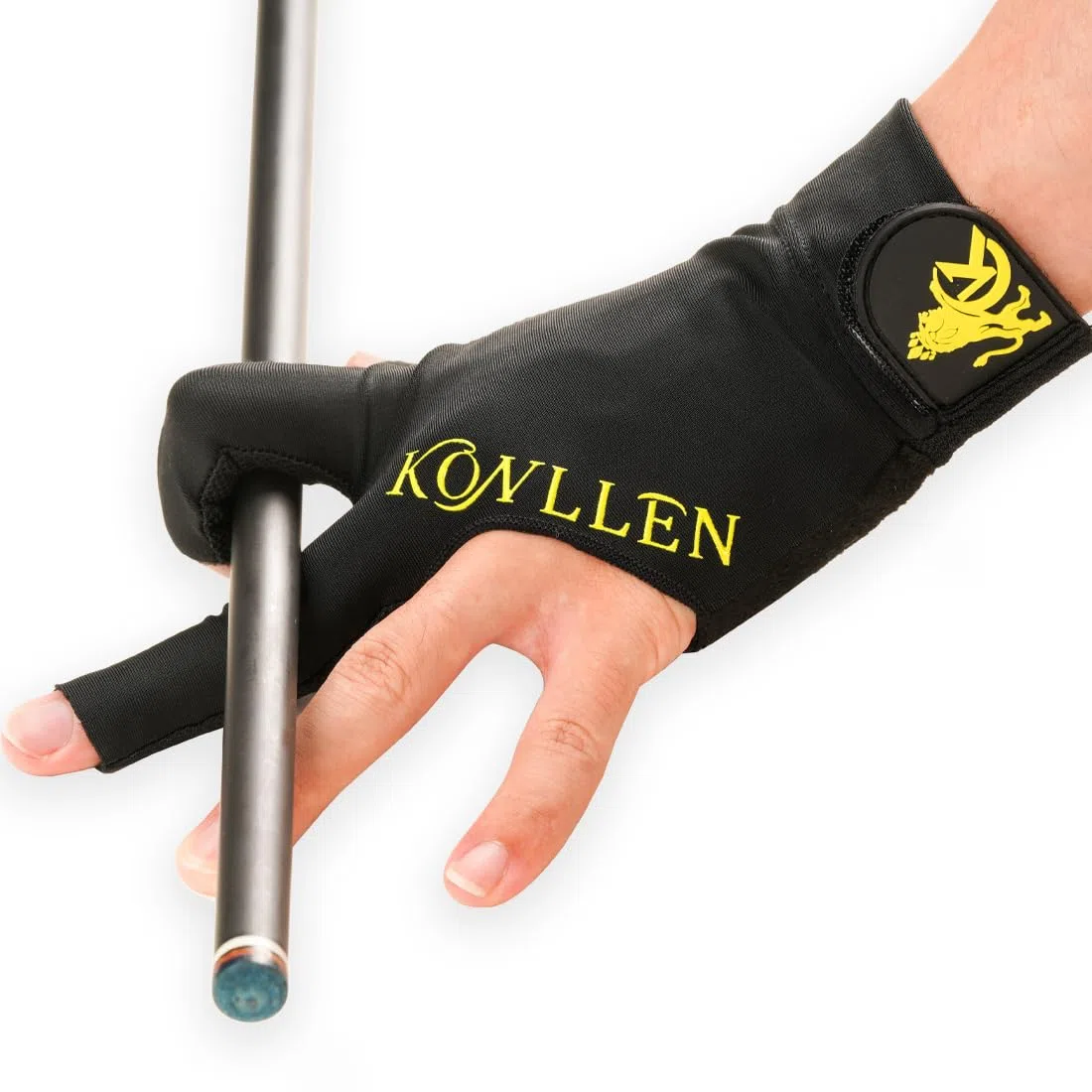 KONLLEN Gants de billard pour main gauche/main droite L/XL Gants de billard professionnels antidérapants réglables respirants Tailles populaires pour homme et femme
