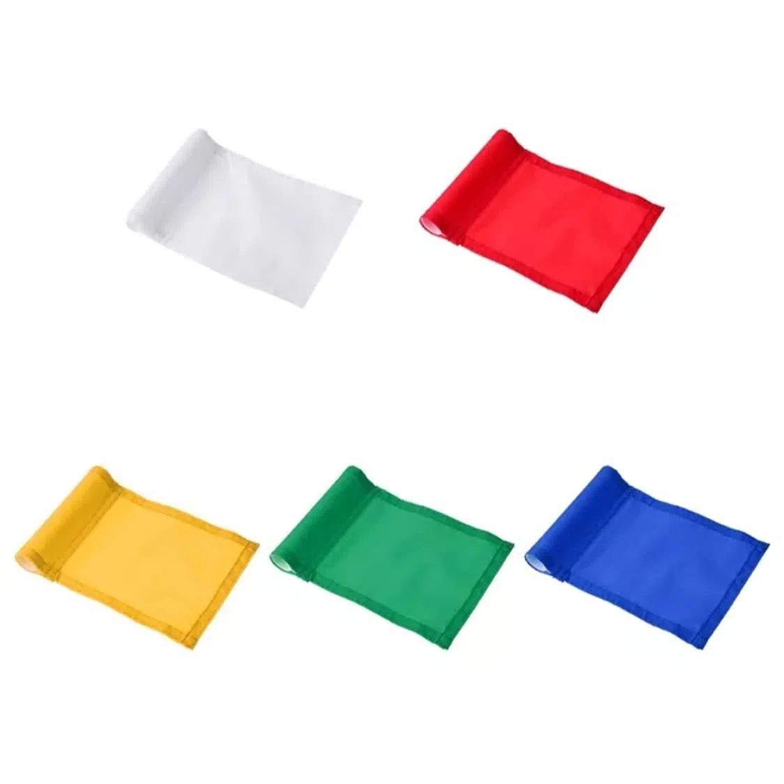 Drapeau de golf en nylon Drapeau de golf Putting Green Trou d'entraînement de golf Poteau Bannière de coupe 18x12cm 5PCS Drapeau de golf Putting Bannière de golf Drapeaux de putting Green Mini drapeau