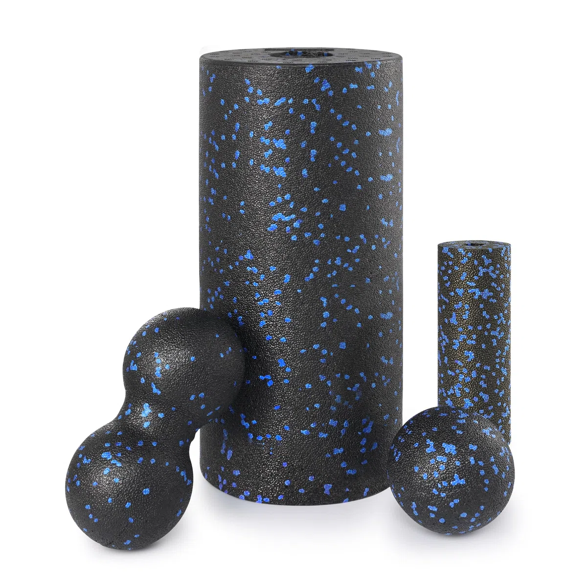 YC Kitchen Rouleau de Massage Jeu de 4, Massage Intense et une Musculaire | Rouleaux Grand et Petit, Balle Cacahuète et Balle Unique,Massage Intense et une Détente Musculaire,Sac de Rangement Inclus