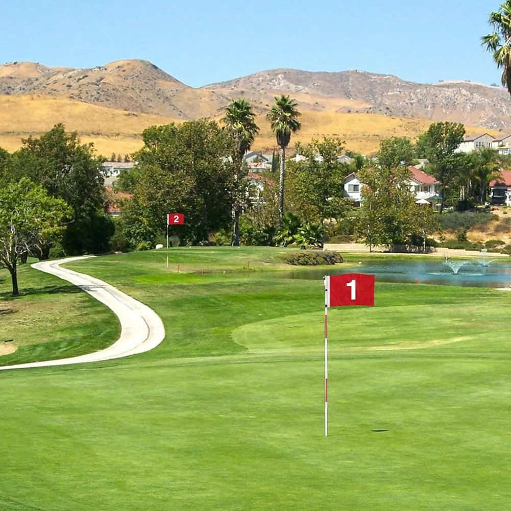 Osmond Drapeau de golf pour entraînement de jardin Vert