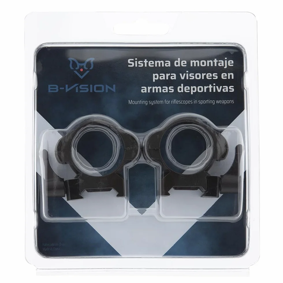 Anneaux amovibles en acier 30 mm à dégagement rapide avec réglage à 4 vis pour rail Weaver - Picatinny |