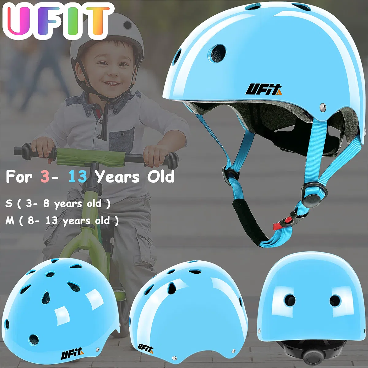 Casque de Jeunesse pour Enfants Casque réglable pour garçons et Filles pour Cyclisme Skateboard Scooter Roller Skate BMX BMX