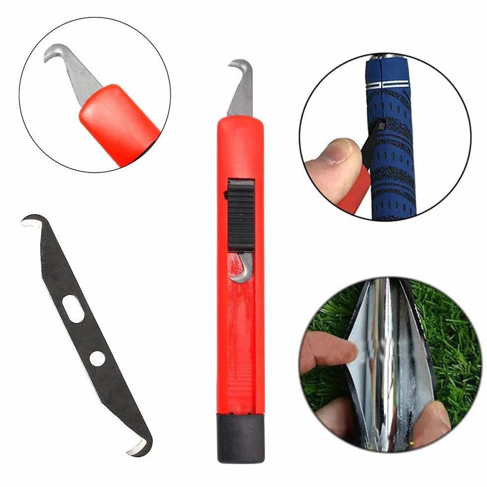 MiOYOOW Kits de Poignées de Golf, Comprend 13 Bandes 1 Lame à Crochet Et 1 Pince en Caoutchouc pour Golfeur