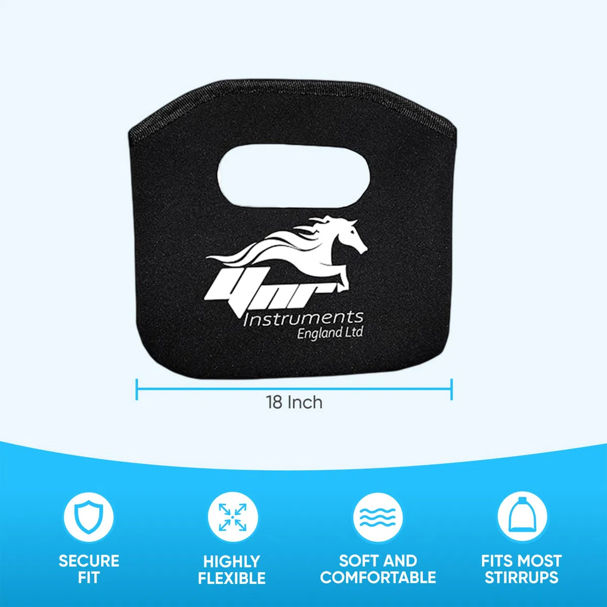 YNR Housses d'étriers pour étriers en fer, étriers Platis en néoprène souple, chaussettes pour selle, équipement d'équitation, protection contre les crampons de cheval