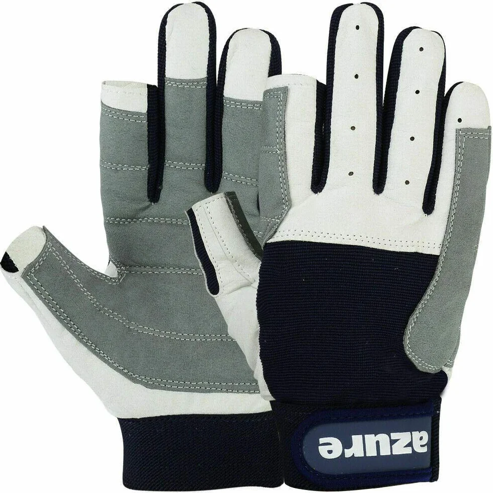 Amara Gants de voile respirants avec paume renforcée pour bateau, pêche, kayak, canoë, ski, équitation, course à pied, randonnée, intérieur et extérieur avec doigts entiers, taille TP-TTG